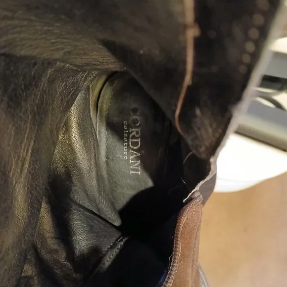 CORDANI Brown Suede Knee-high Boots Size 8M - Picture 9 of 9